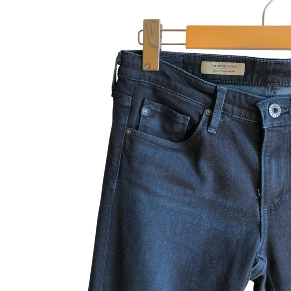 AG Stevie Ankle Slim Straight Jeans Size 26 Dark Wash - Picture 5 of 14